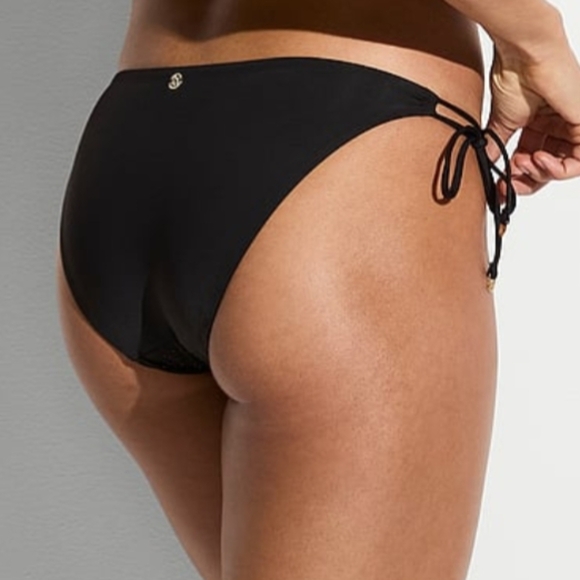 Victoria's Secret Twist Front Bikini Side Tie & Brazillian Bottoms 40DD XXL - Picture 12 of 14